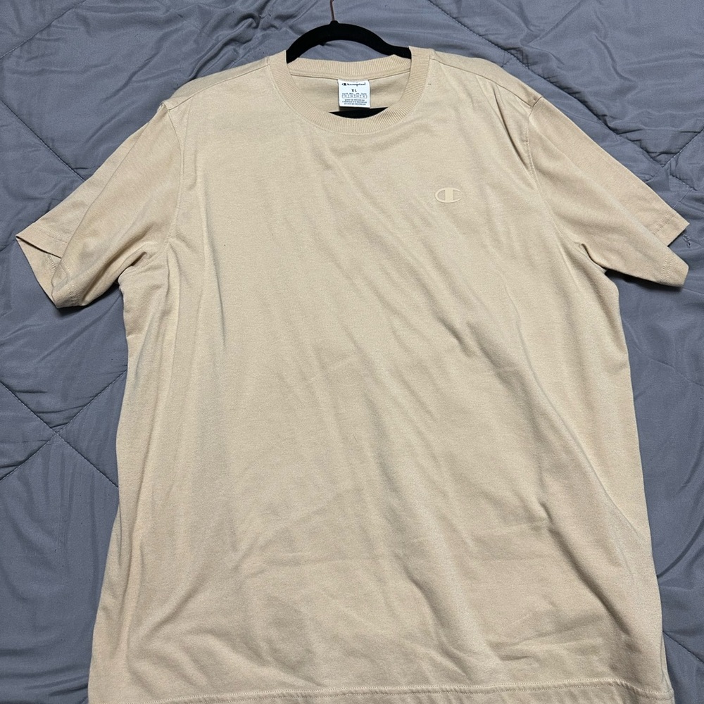 Champion Men’s T-Shirt Bundle (2 pack)- Size XL- Mint Green & Sand Beige